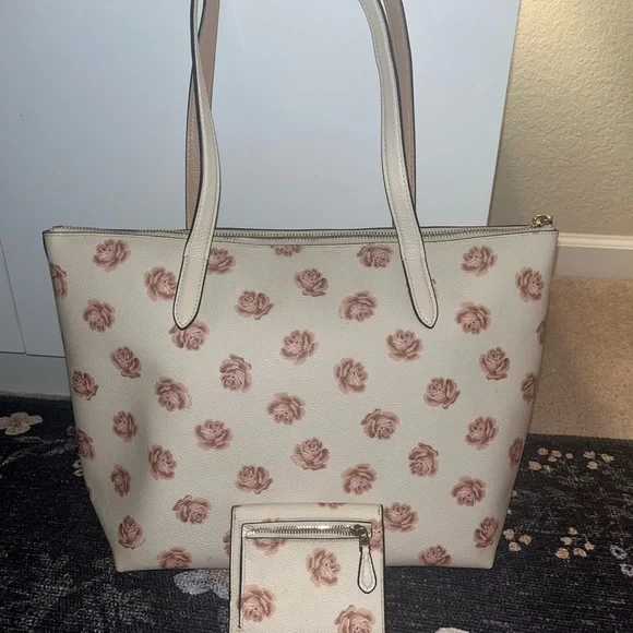 Coach Floral Tote Bag and Wallet - Picture 2 of 5